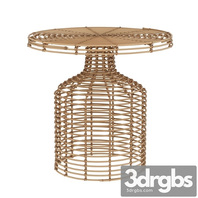 House doctor rattan side table nature 2