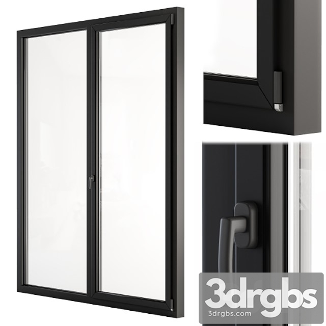 Glass Modern Door Black