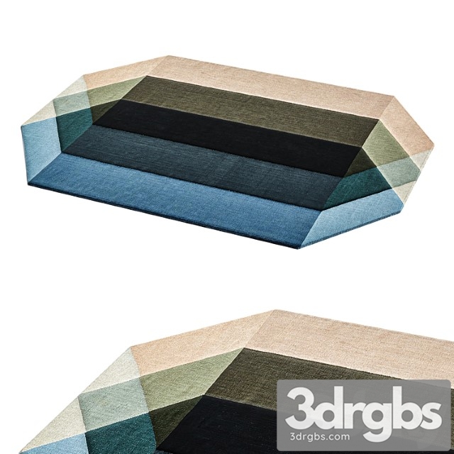 Kilim diamond rug by gan