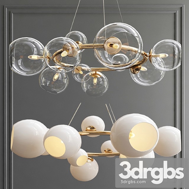 Bubbles 9-light chandelier