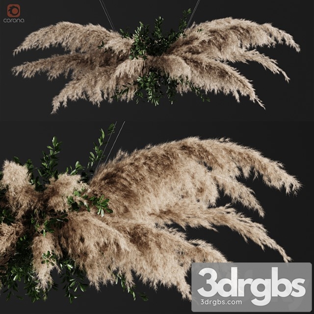 Pampas Grass Chandelier 01