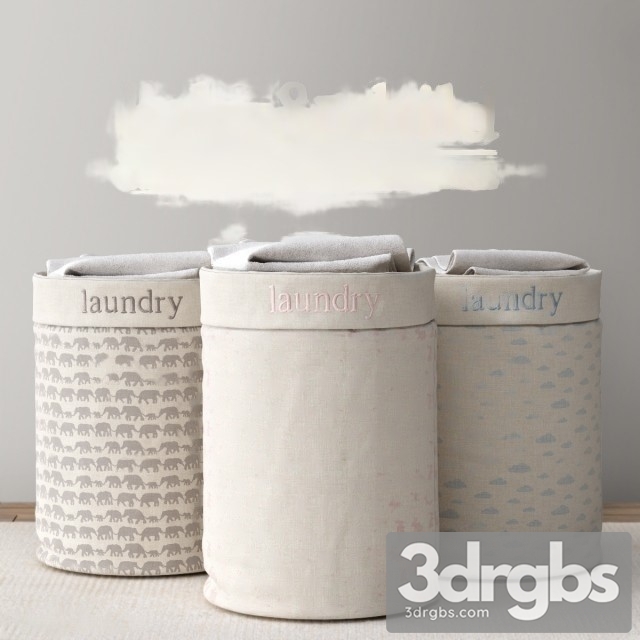 Nursery Canvas Hamper