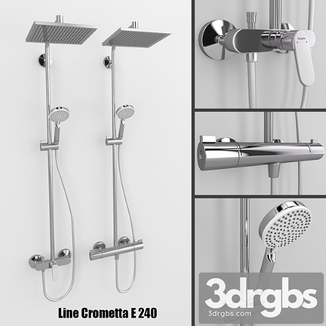 Shower systems hansgrohe crometta e 240