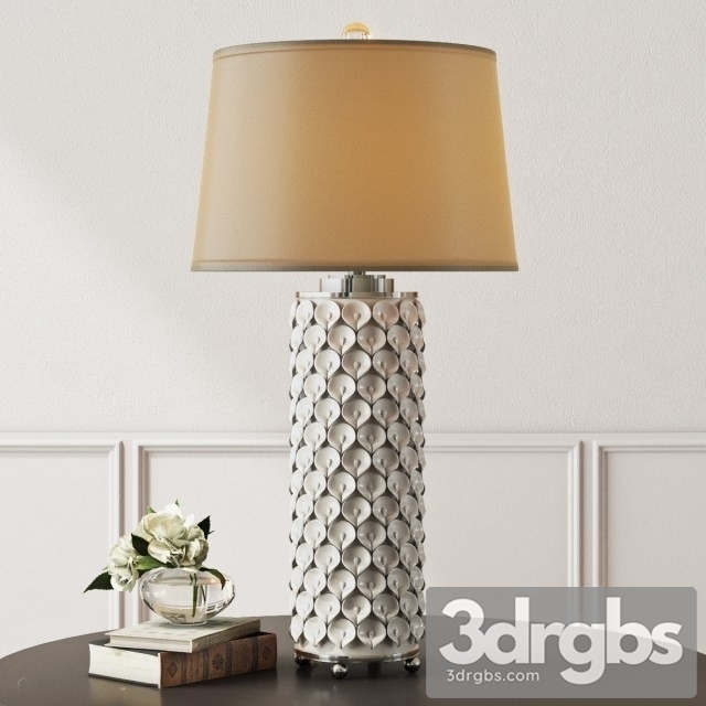 Calla Lilies White Table Lamp