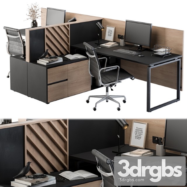 Office furniture - employee set 06 2