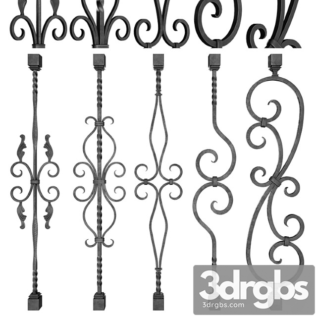 Wrought Iron Bundle No 2 Railing