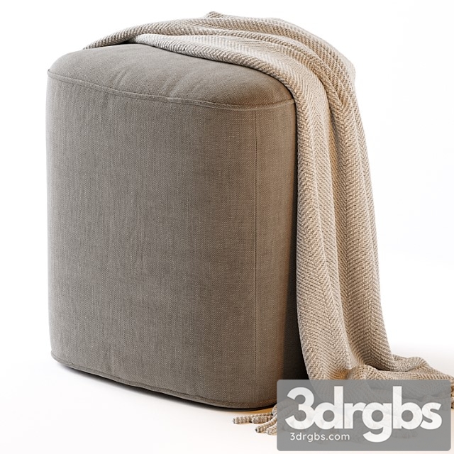 Pebble Ottoman Small