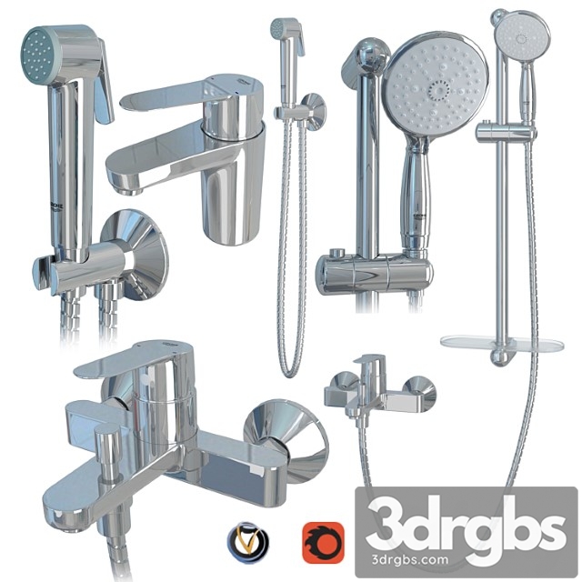 Grohe bauedge faucet set