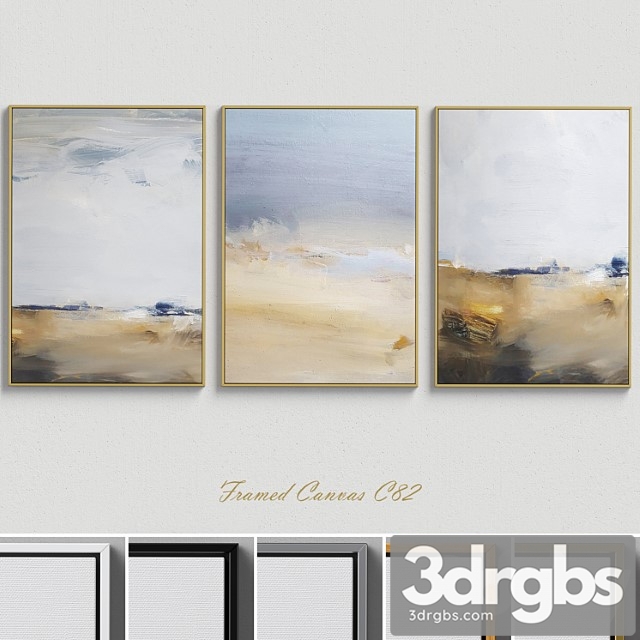 Framed Canvas C 82