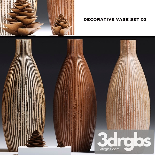 Vase Decorative vase set 03