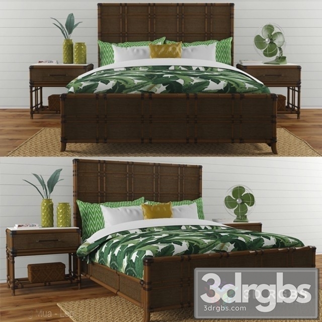 Coco Bay Panel Bed