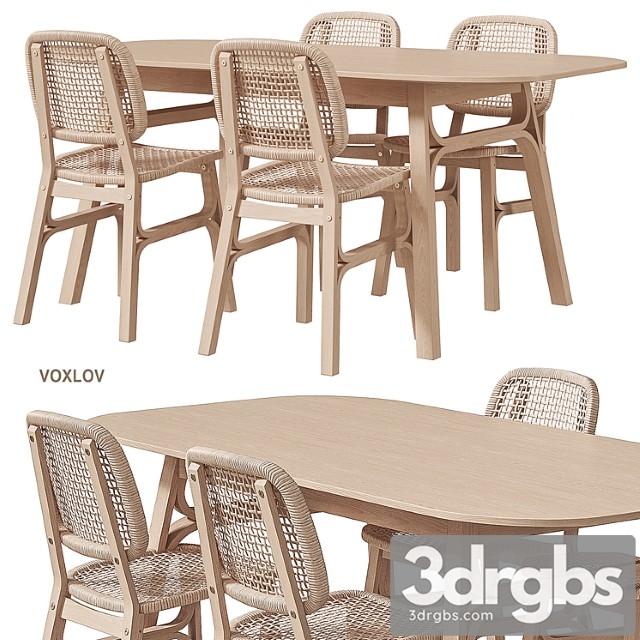 Ikea voxlöv dining table and chair