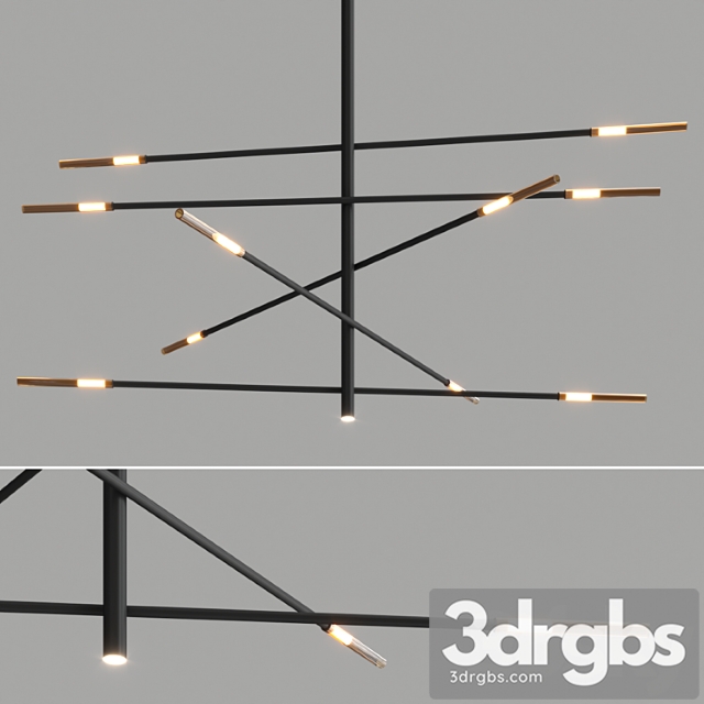 Crossroad chandelier by bonaldo