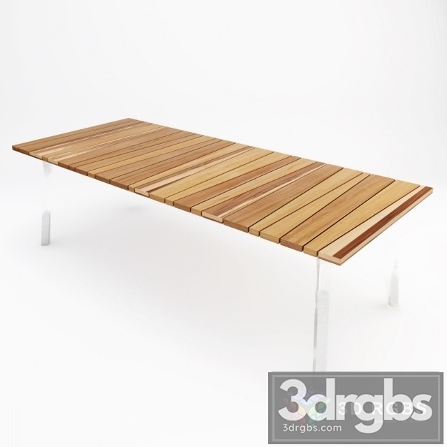 Wood Floor Table 2