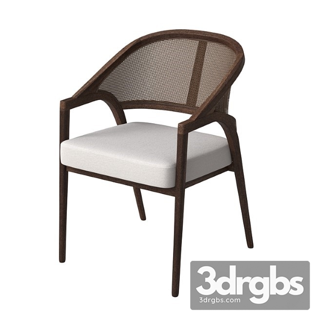 Aimee Dining Arm Chair In Cinder