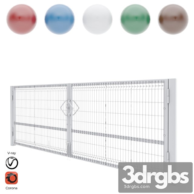 Swing gates 3d 1550