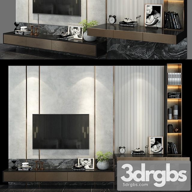 Tv shelf set 119