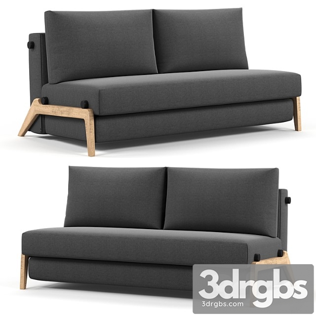 Innovation living ilb 500 160 sofa bed lacquered oak