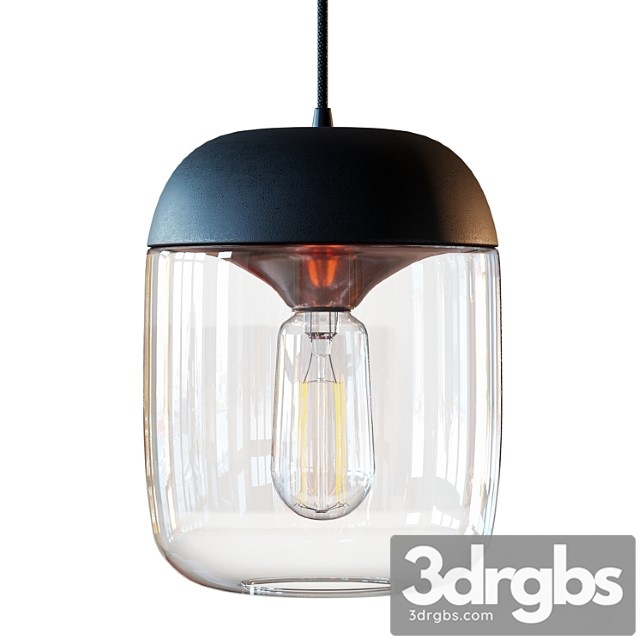 Acorn black hanging lamp by vita copenhagen