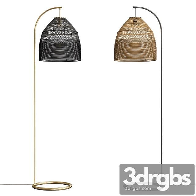 Java arc overreach floor lamp