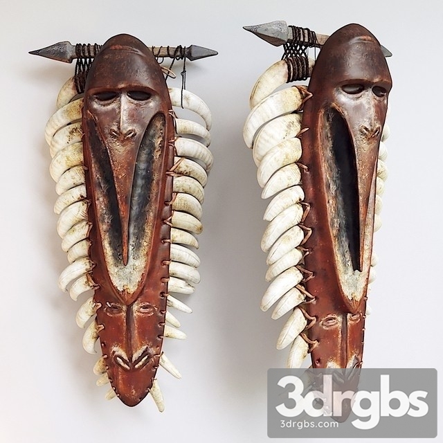 African shaman mask