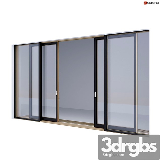 Wood-aluminum sliding stained-glass windows 3