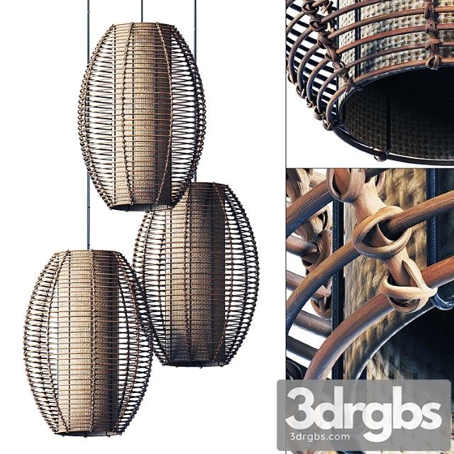 Lamp Wicker Branch Rattan Barrel Lamp Pletenyi From Rattan Bochka