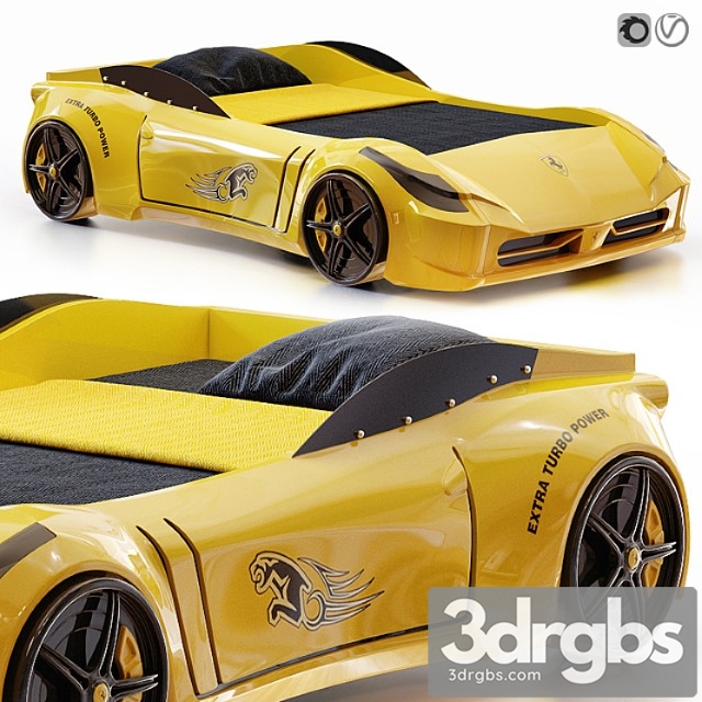 Racing Ferrari Car Bed Model For Kids