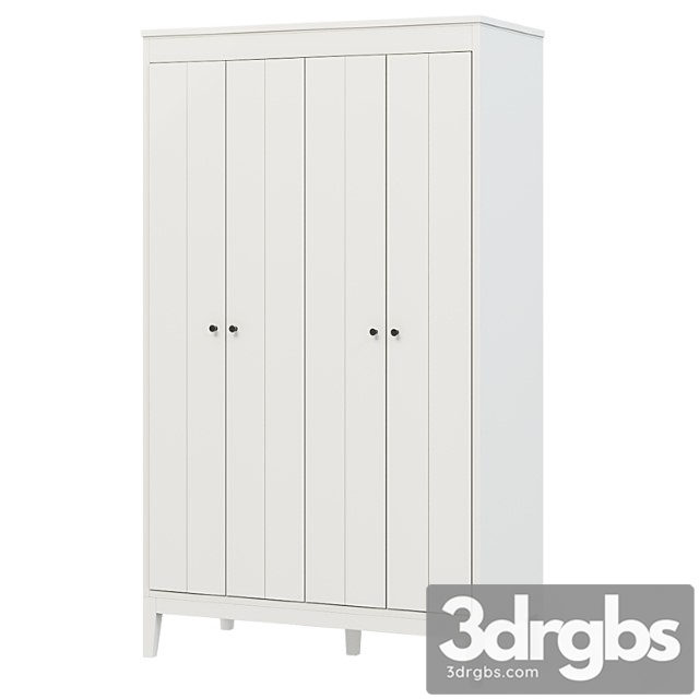 Idanäs idanes wardrobe, white121x211