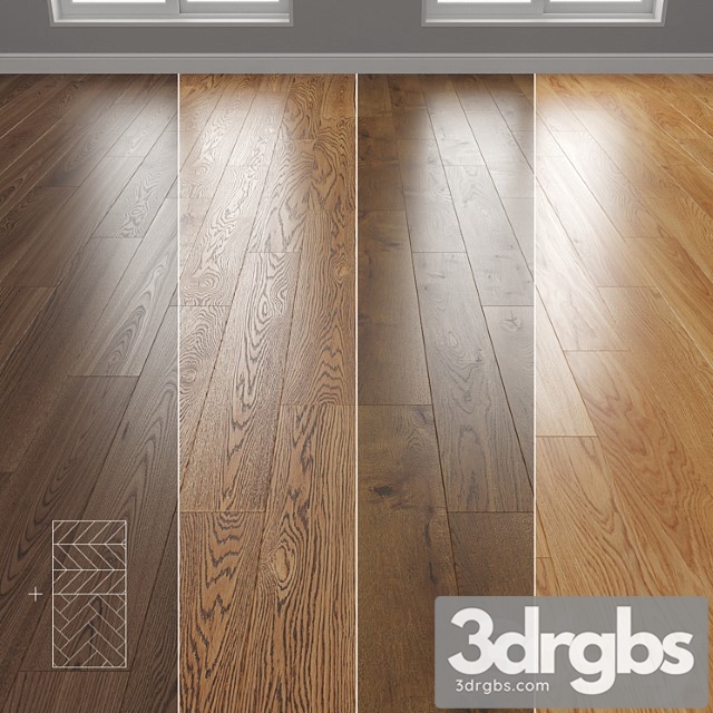 Parquet 4 Colors Linear Herringbone Chevron Setcode1