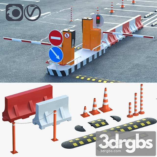 Equipment For The Creation Of Parking Lots Road Fences