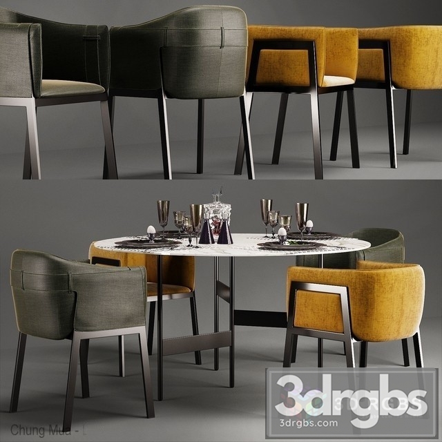 Living Divani Table and Chair