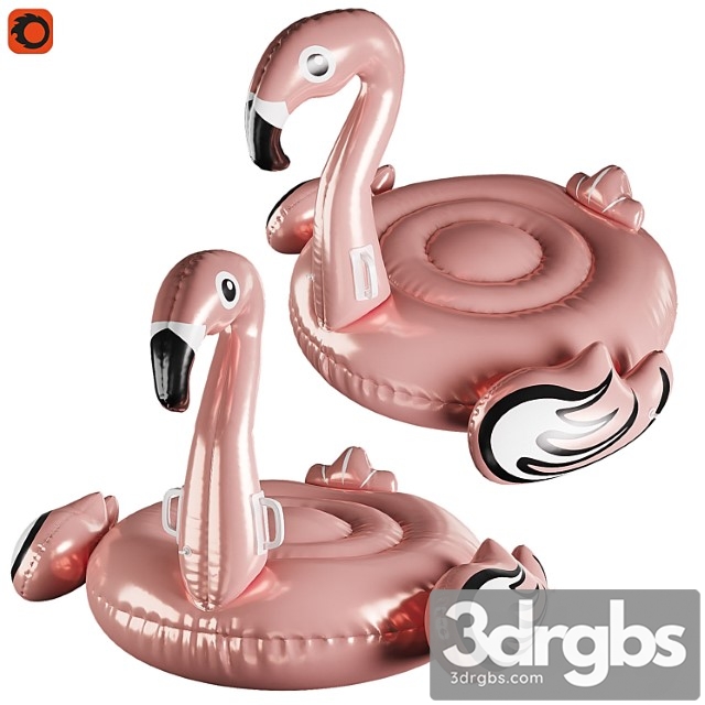 Inflatable flamingo circle