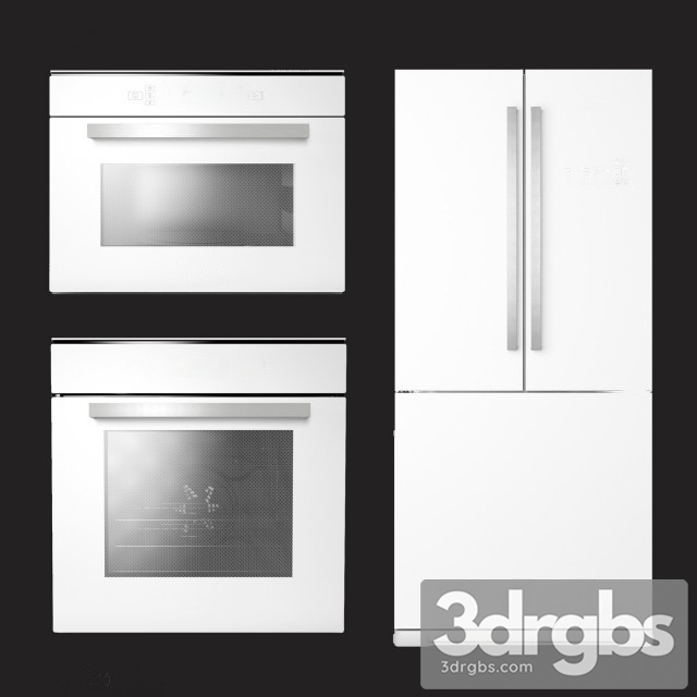 Refrigerator Kitchen Appliance Set