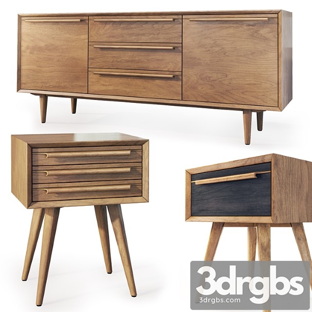 Chest of Drawers and Cabinet Bruni 180 Tvstand Nightstand Bruni by Etg Home