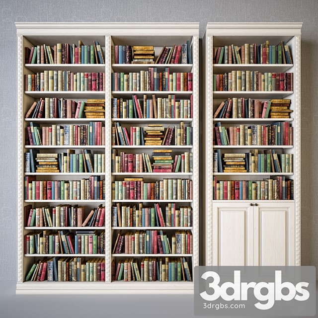 Cabinets with classical books 2