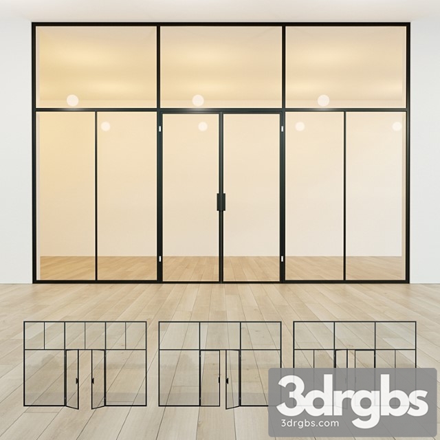 Glass partition. door. 40