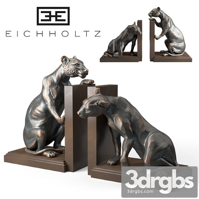 Bookend Lioness Set Of 2 Eichholtz