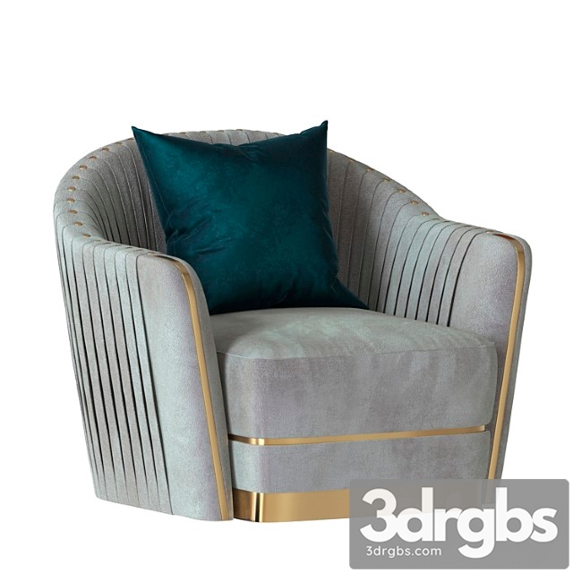Divani Casa Ardine Gold Lounge Chair 1