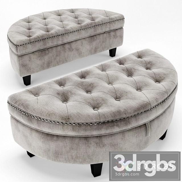 Baldy Tufted Storage Ottoman