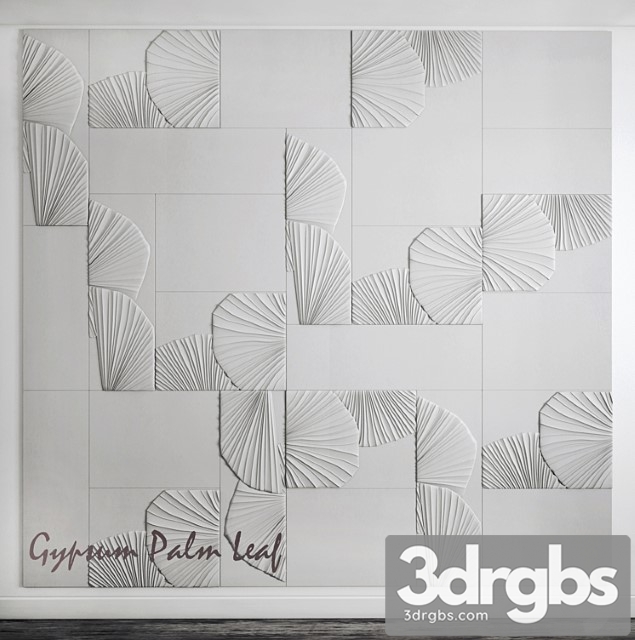 Gypsum flora tiles