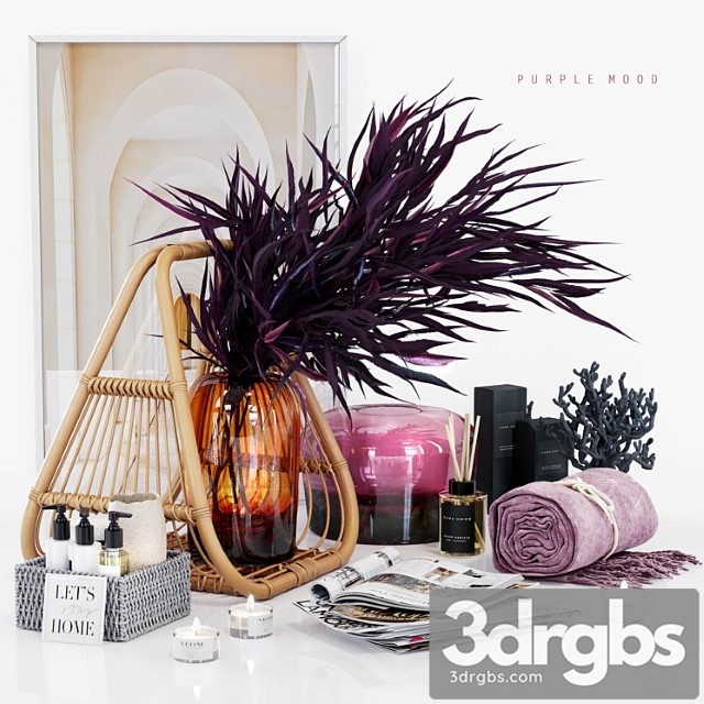 Purple Mood Decorative Set