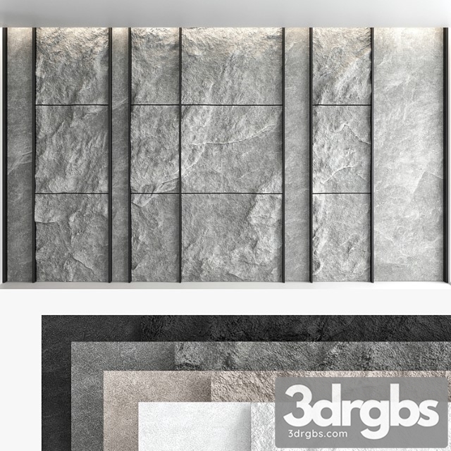 Decorative wall panel set 56