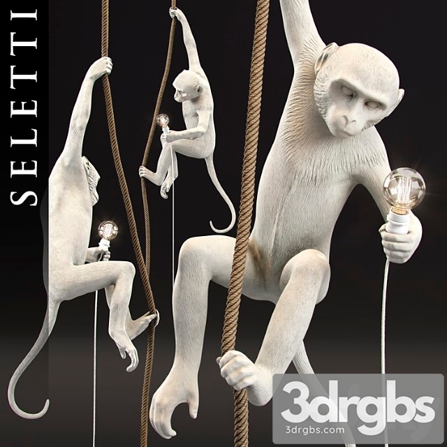 The Monkey Lamp Ceiling Version by Seletti