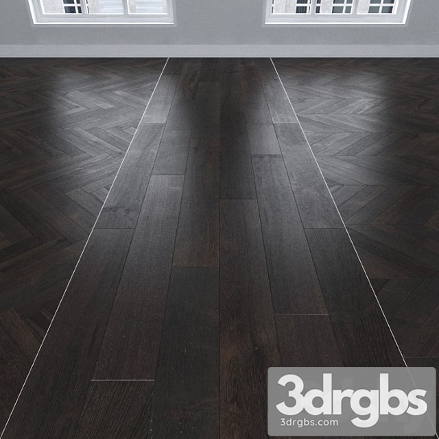 Parquet oak dark, 3 types. christmas tree, linear, chevron.