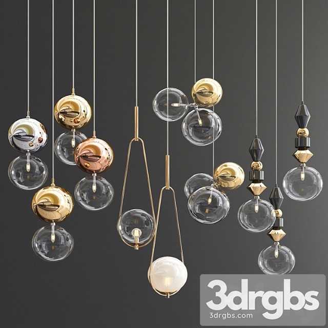 Four Hanging Lights 41 Exclusive Glass Ball