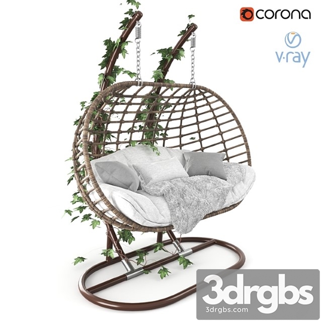 Garden Swing Hanging Rattan Cocoon 1