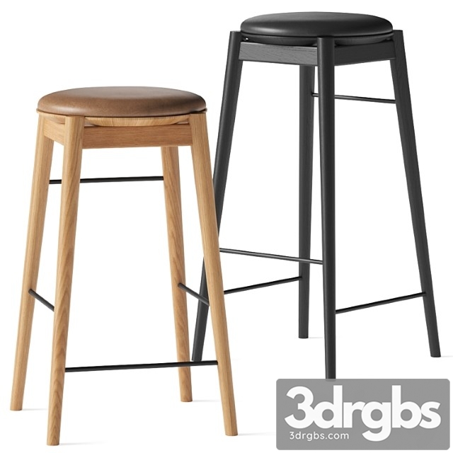 Fdb møbler øst j169 & j168 bar stools