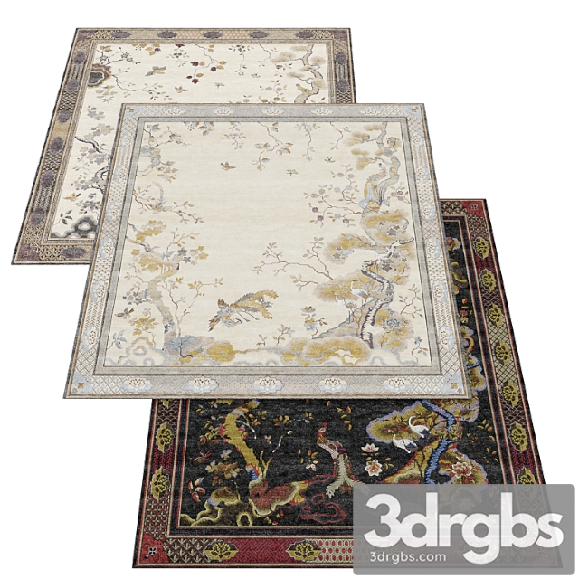 Tapis Rouge Chinoiserie 2