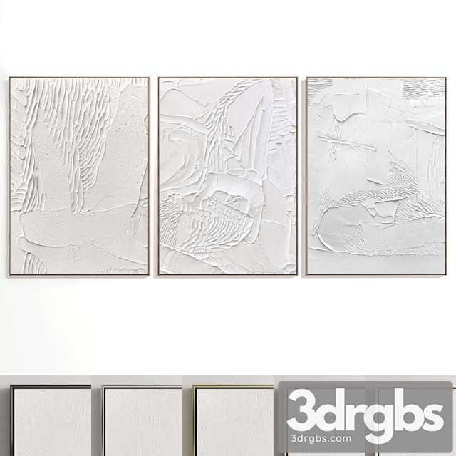 Abstract Painting Set Of 3 Pieces No 33